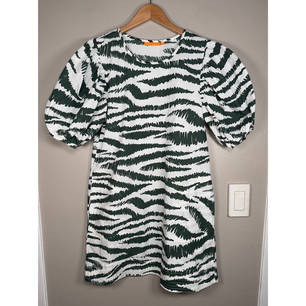 NWOT Oliphant Crewneck Puff Mini Dress  XS $228